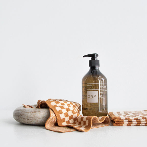 Wash Cloths (Set 3) - Clay Check