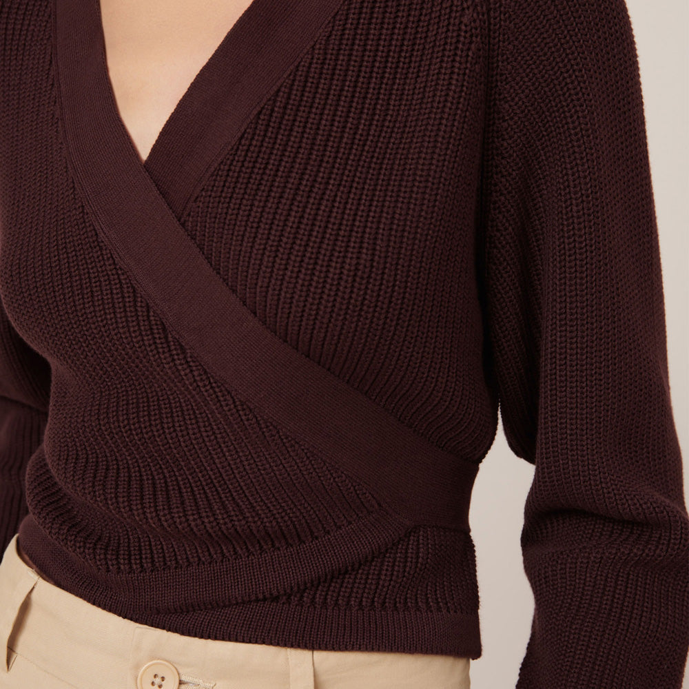 Composure Cardigan - Mahogany