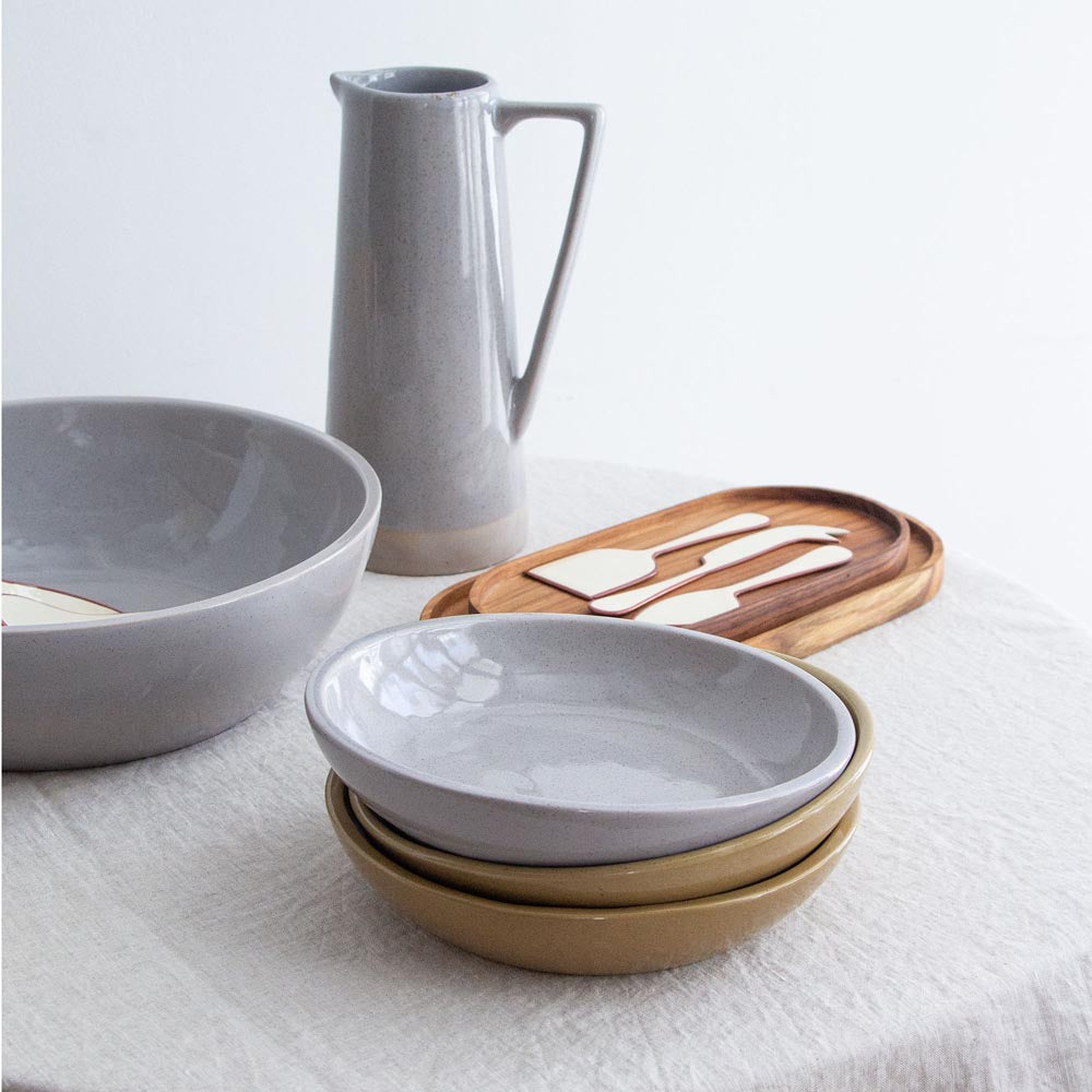 Freya Round Bowl - Dove Blue