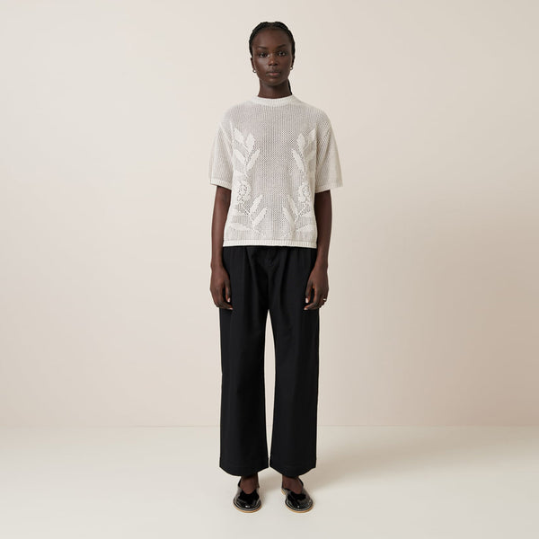 Rosa Tee - Oat Melange