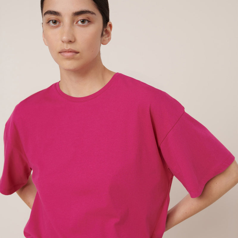 Light Boxy Tee - Magenta