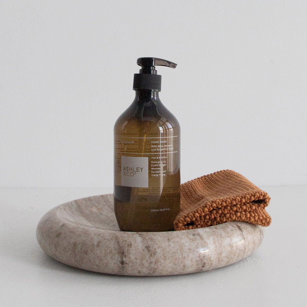 Rufus Indra Shallow Bowl, Oat Marble - Medium