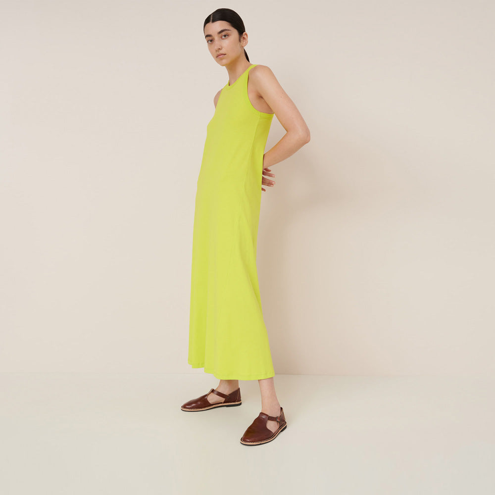 Racer Back Dress - Fluoro Yellow
