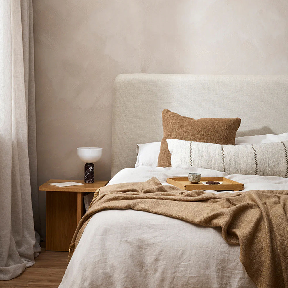 Richmond Wool Blend Throw - Cumin