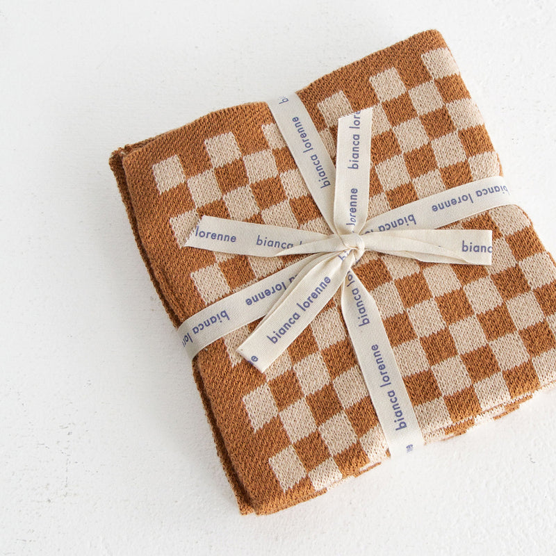 Wash Cloths (Set 3) - Clay Check