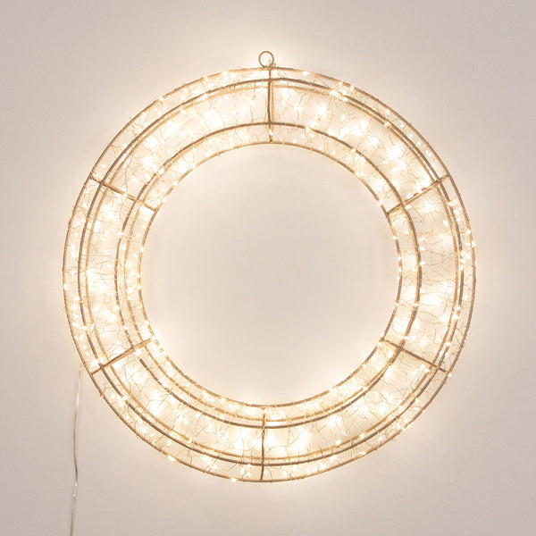 Gold Light Up Wreath