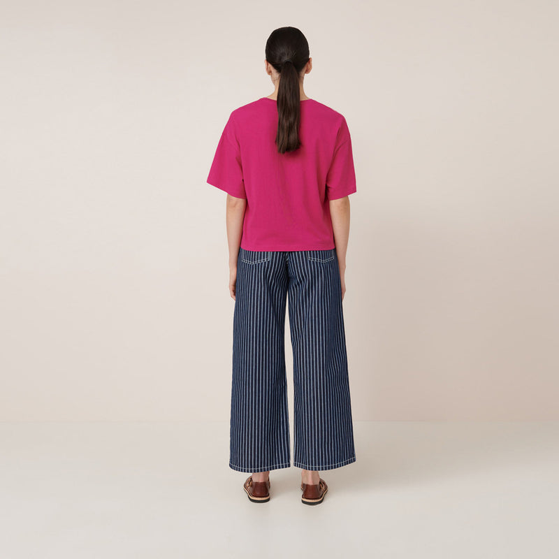 Light Boxy Tee - Magenta