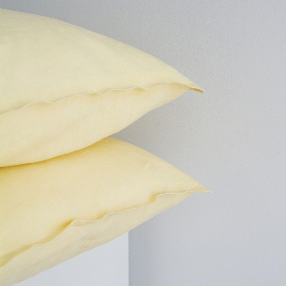 Linen Pillowcases - Butter