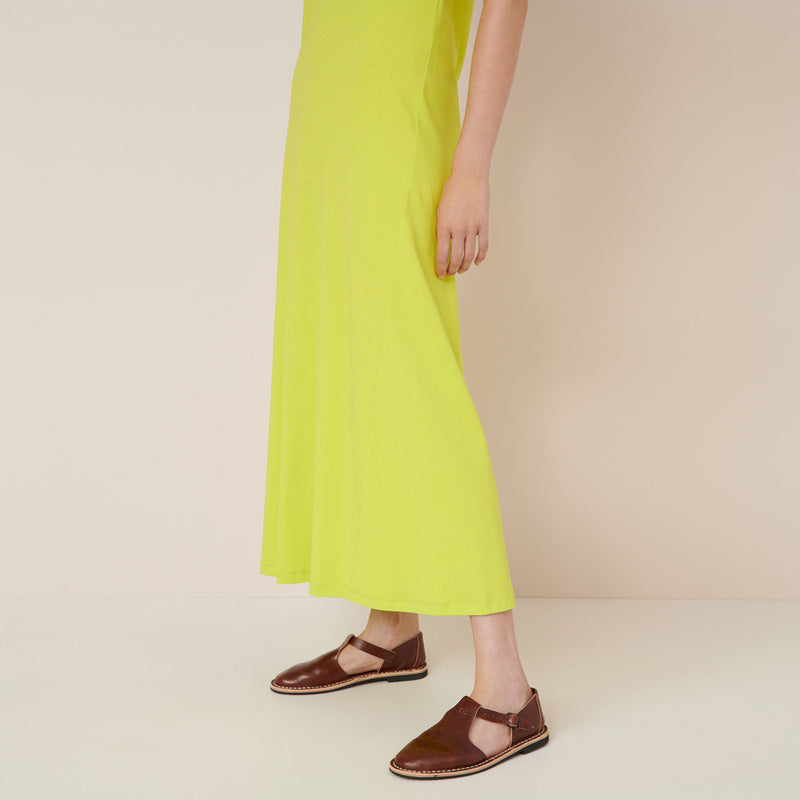 Racer Back Dress - Fluoro Yellow