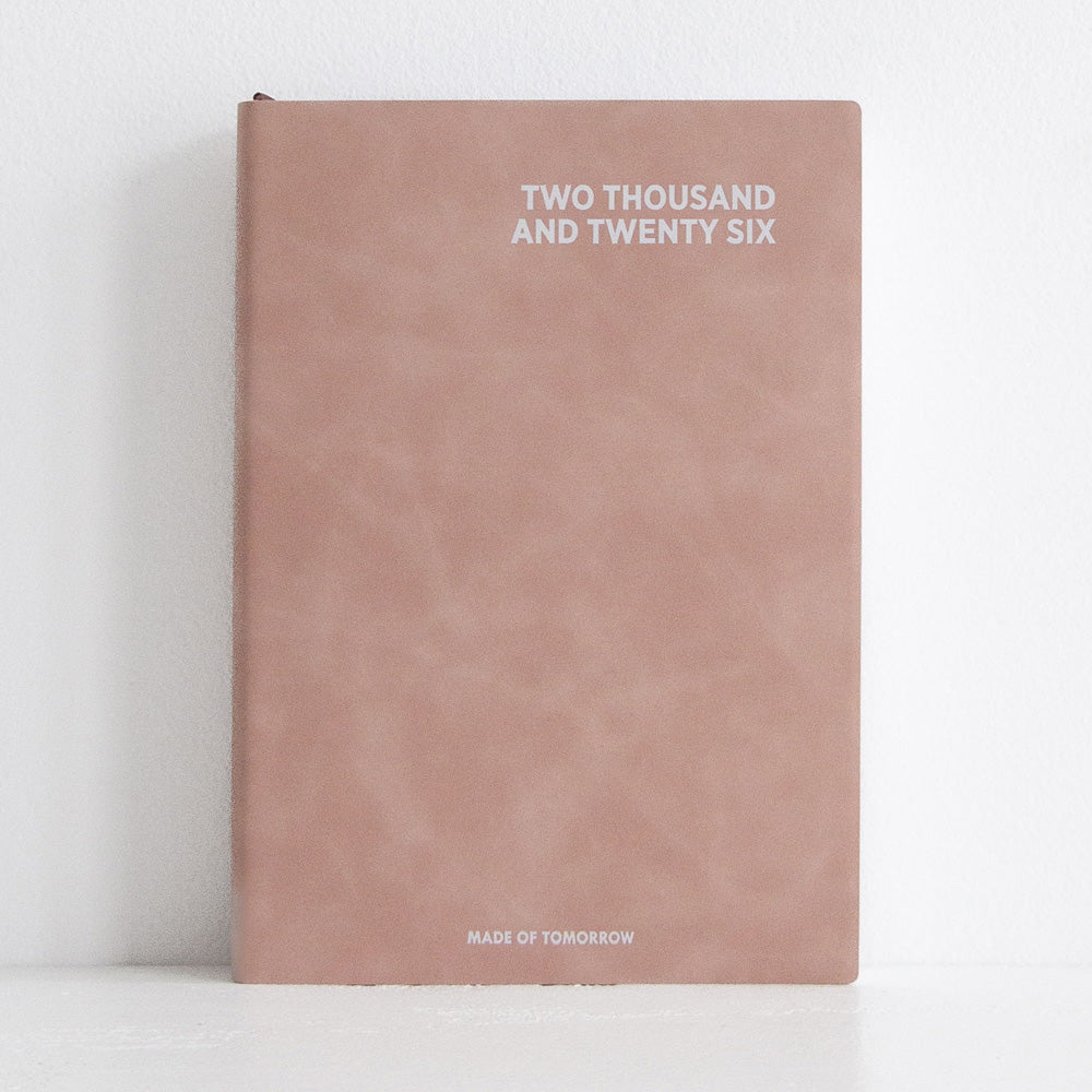 2026 A5 Daily Suede Diary - Petal