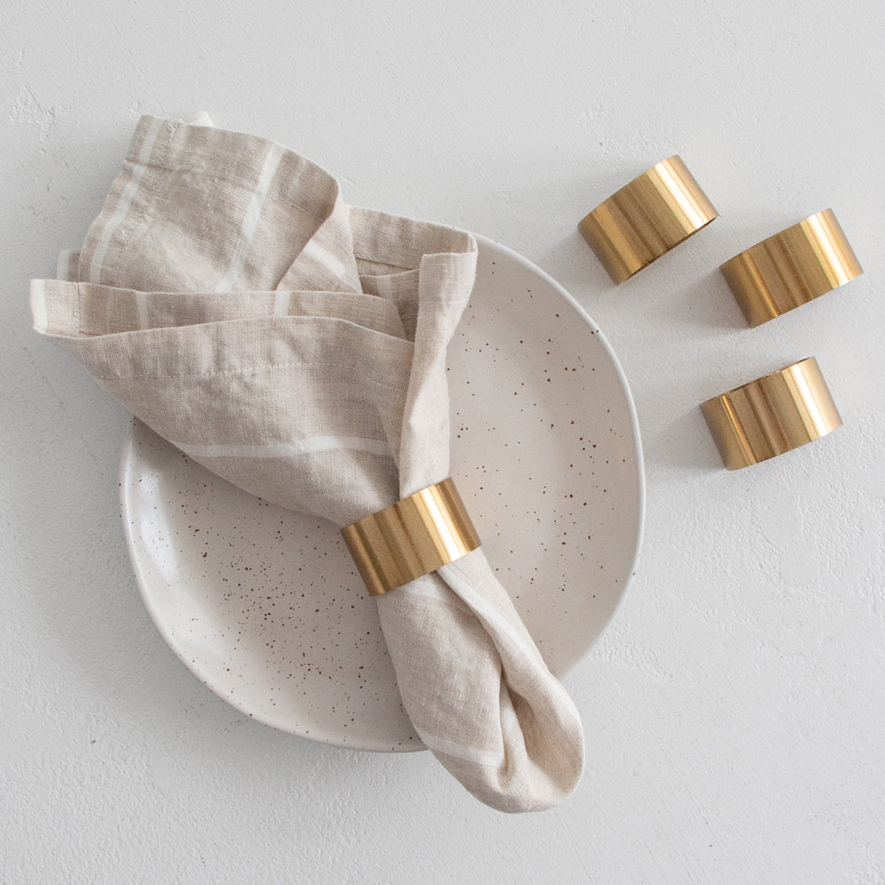 Napkin Rings Red Striped Paper Napkin Rings – THE HOLIDAY HOUSE