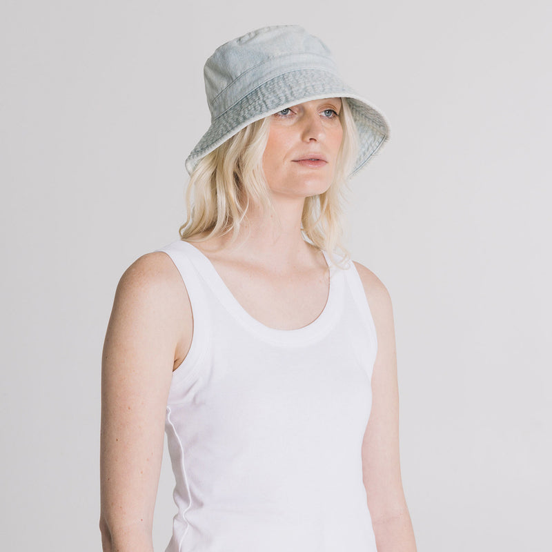 Denim Bucket Hat - Mid Blue