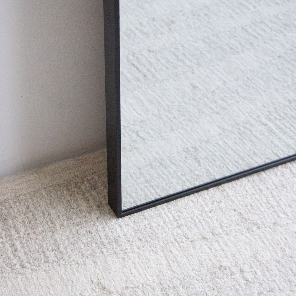 Alberto Arch Floor Mirror - Black