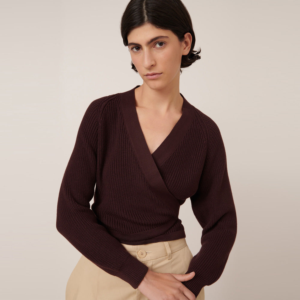 Composure Cardigan - Mahogany