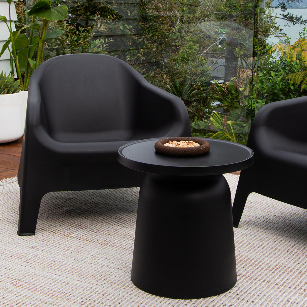Hug Outdoor Side Table - Black
