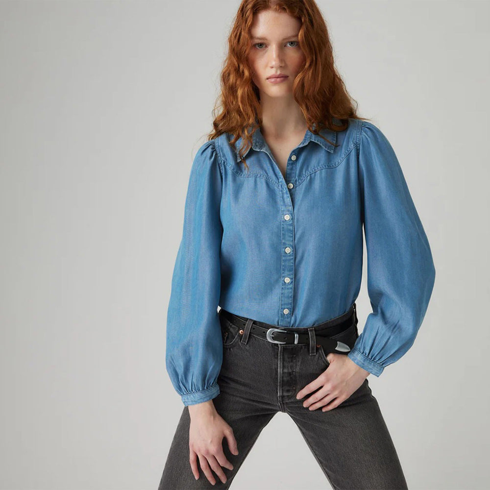 Journey Western Shirt -  Bright Mid Stone