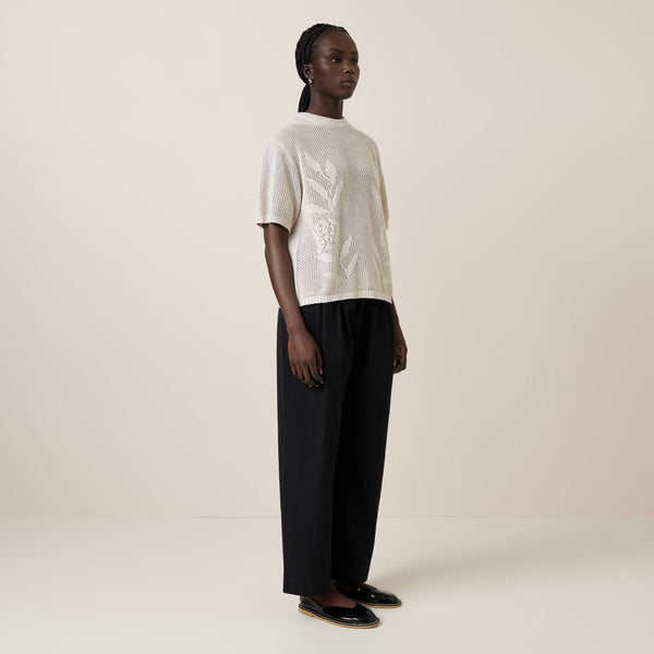 Rosa Tee - Oat Melange