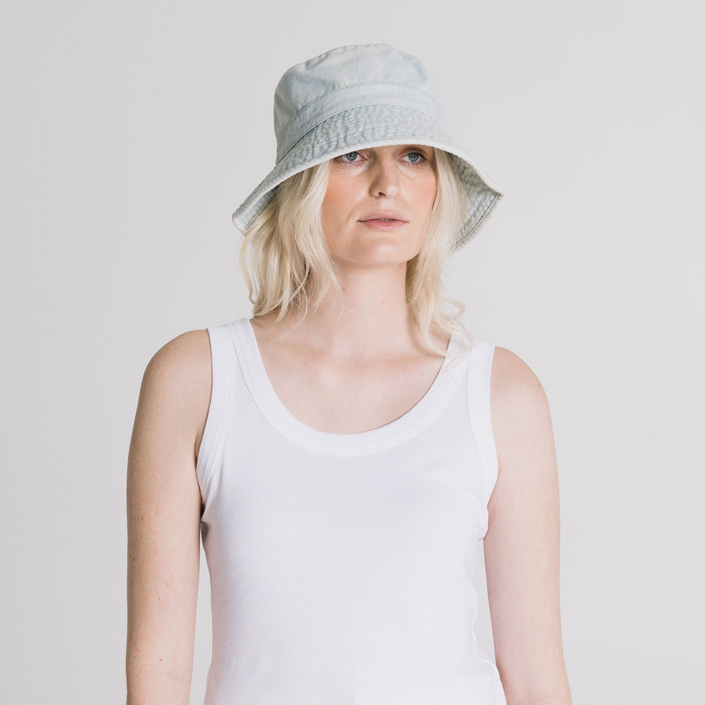 Denim Bucket Hat - Mid Blue