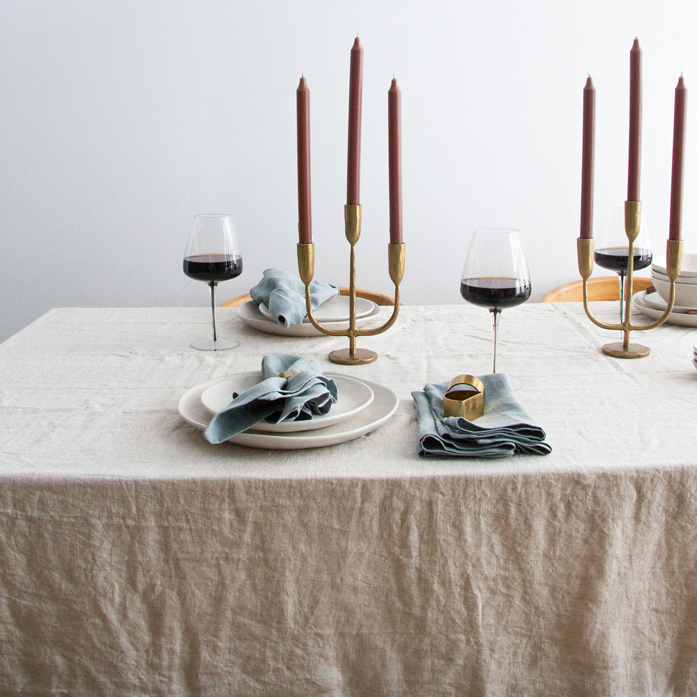 Linen Tablecloth - Oatmeal