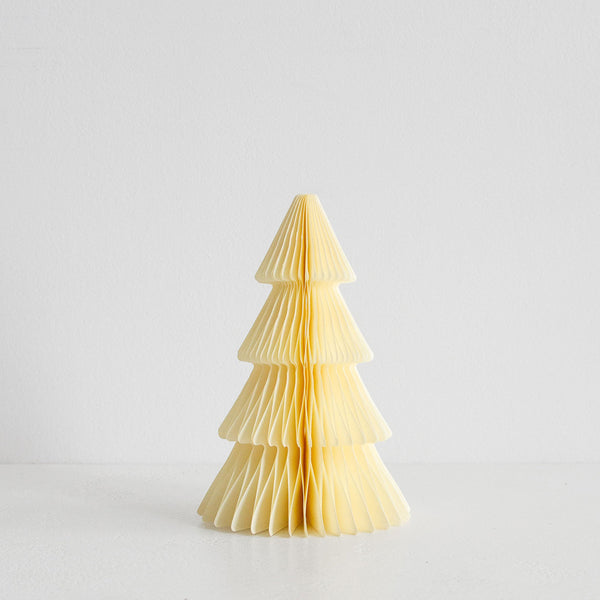 Standing Tree Decoration 20cm - Cream