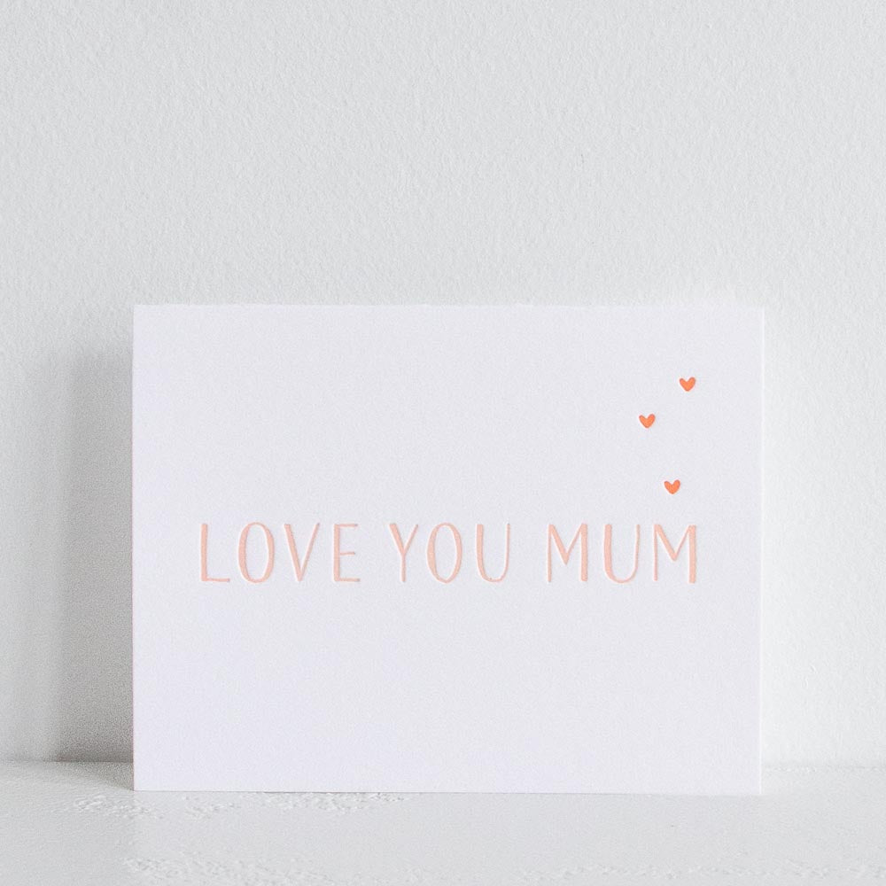 Love You Mum Greeting Card