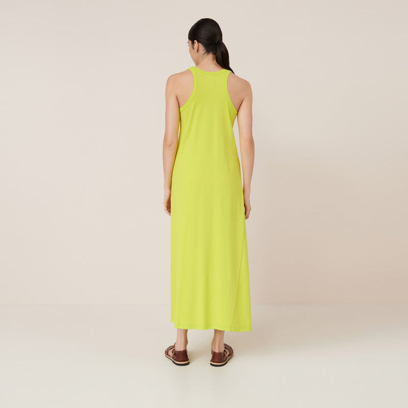 Racer Back Dress - Fluoro Yellow
