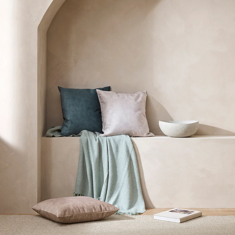 Richmond Wool Blend Throw - Glacier