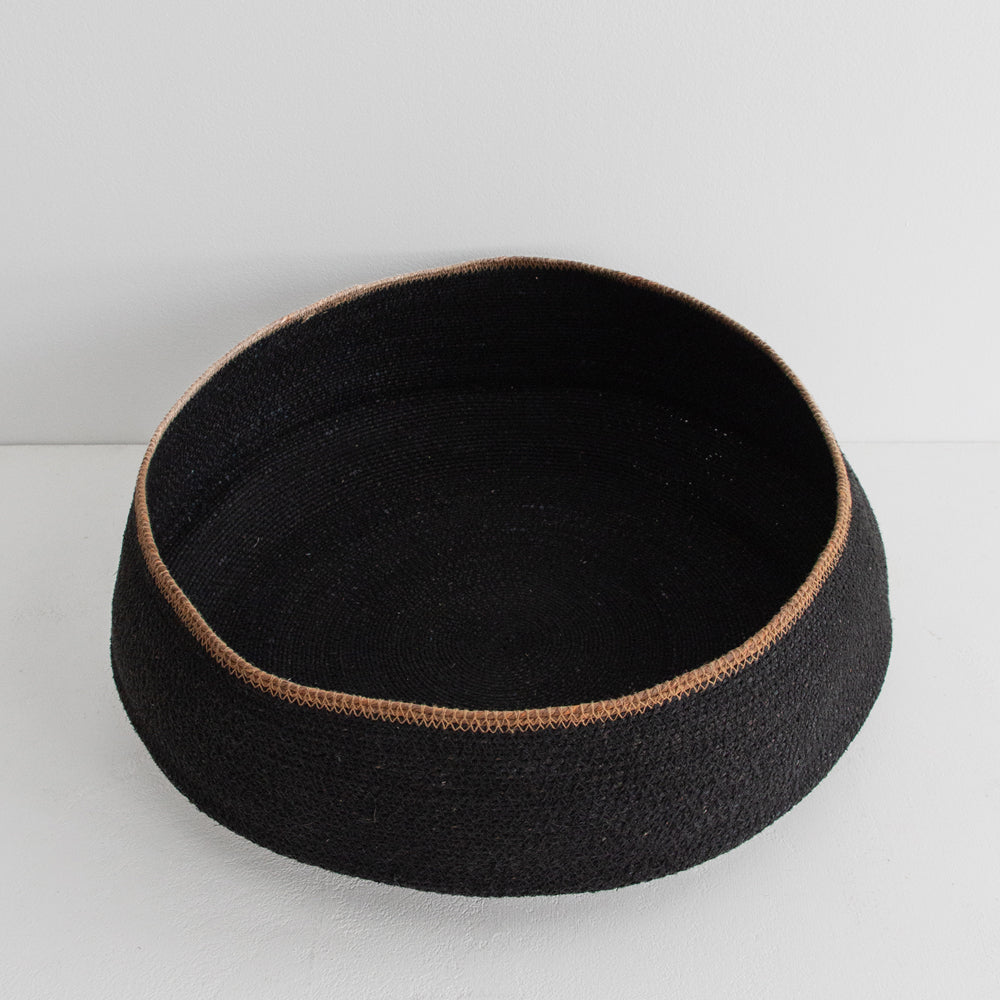 Sfera Basket, Large - Black/Tan