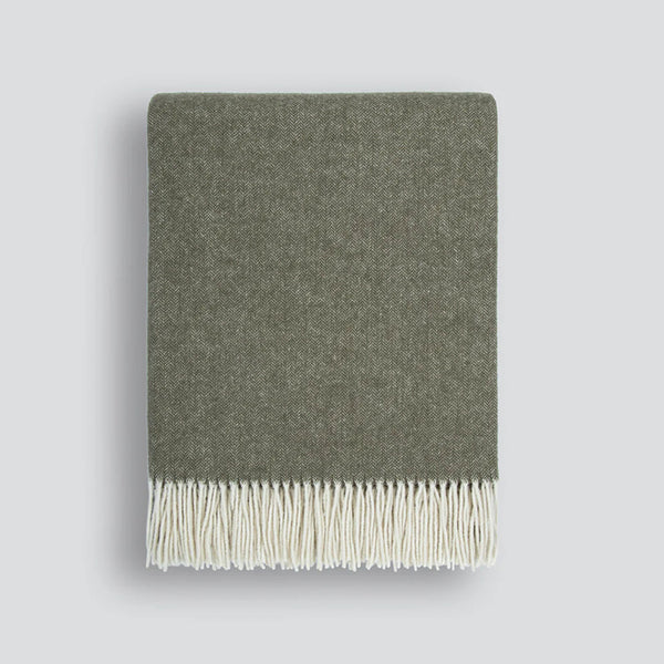 Mosman Merino Throw - Olive