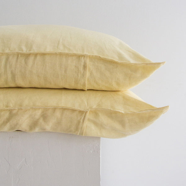 Linen Pillowcases - Butter