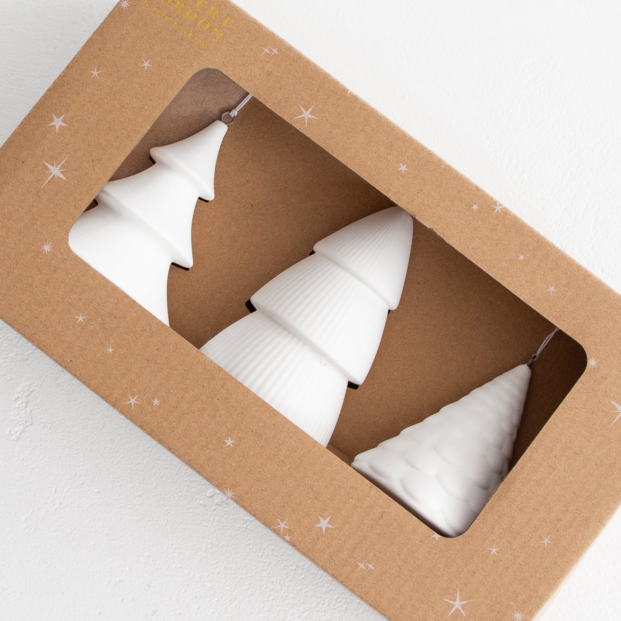 Hanging Christmas Tree Ornaments - White