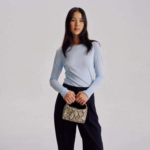 Luca Mini Bag - Beige Python