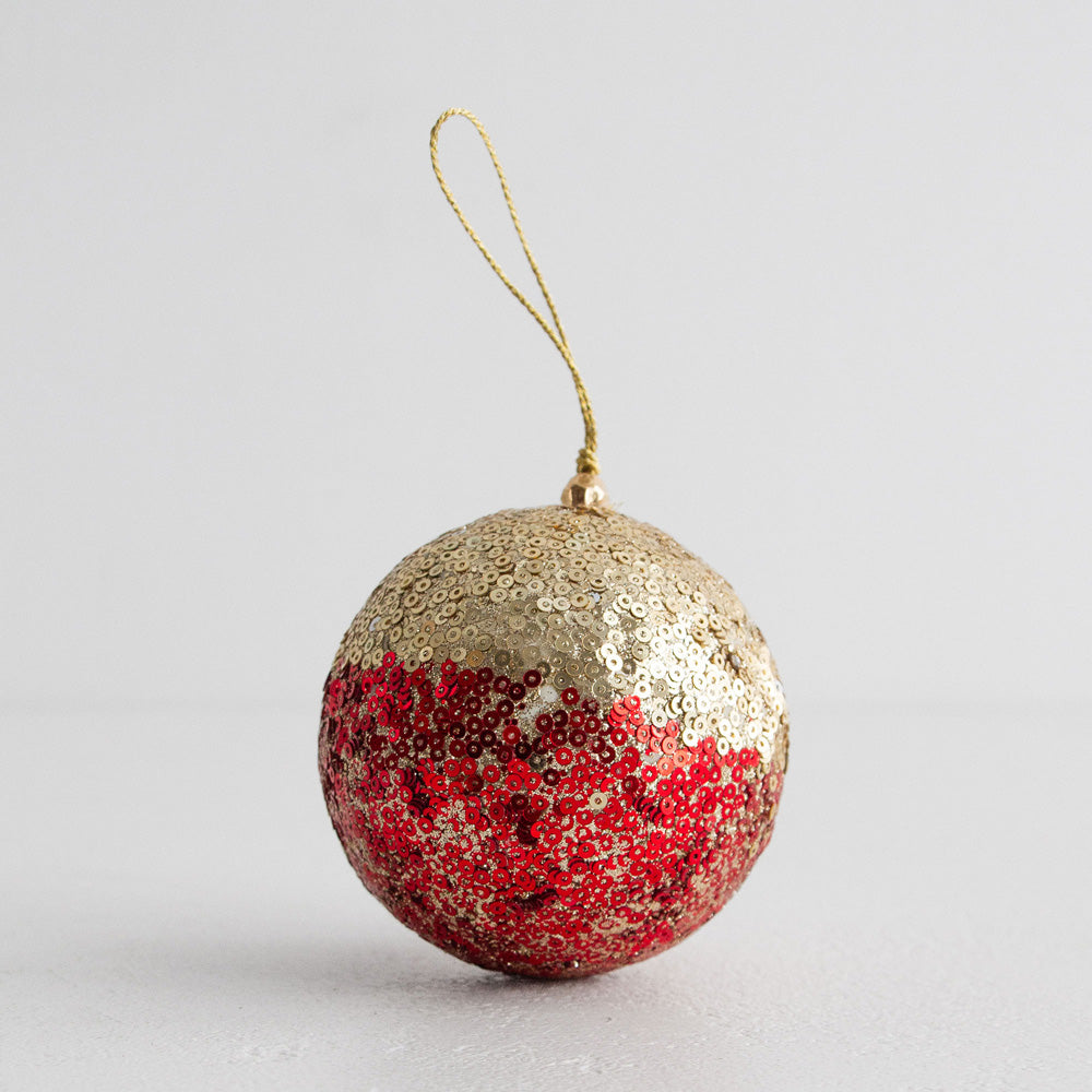 Sequin Christmas Ball Ornament