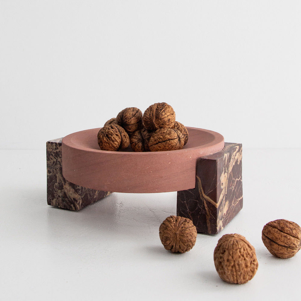 Rufus Hedra Bowl - Cherry Marble