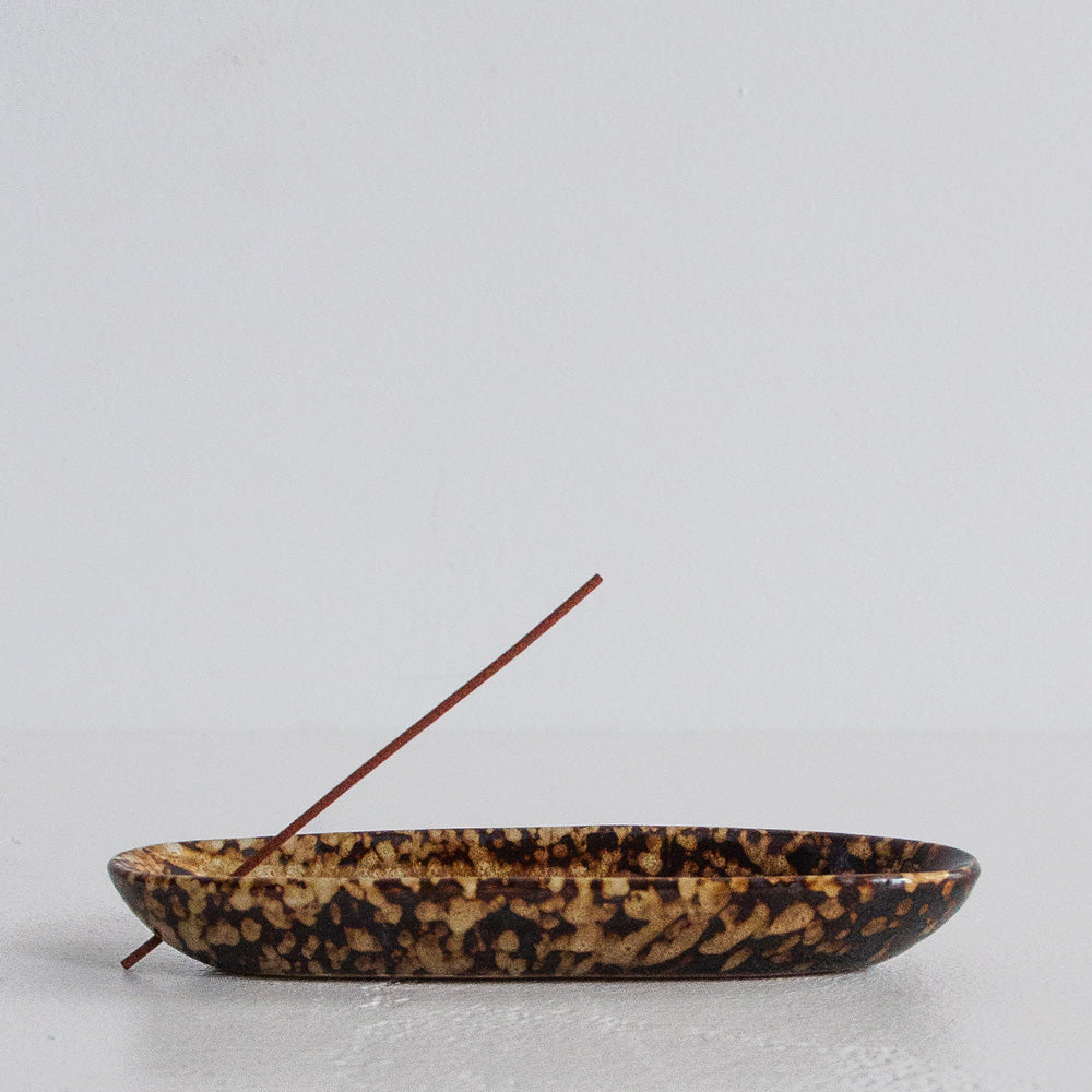 Ceramic Incense Holder - Chocolate