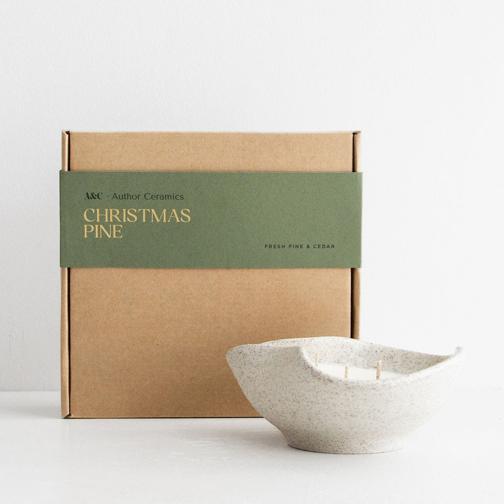 A&C & Author Ceramics Christmas Candle - Fresh Pine