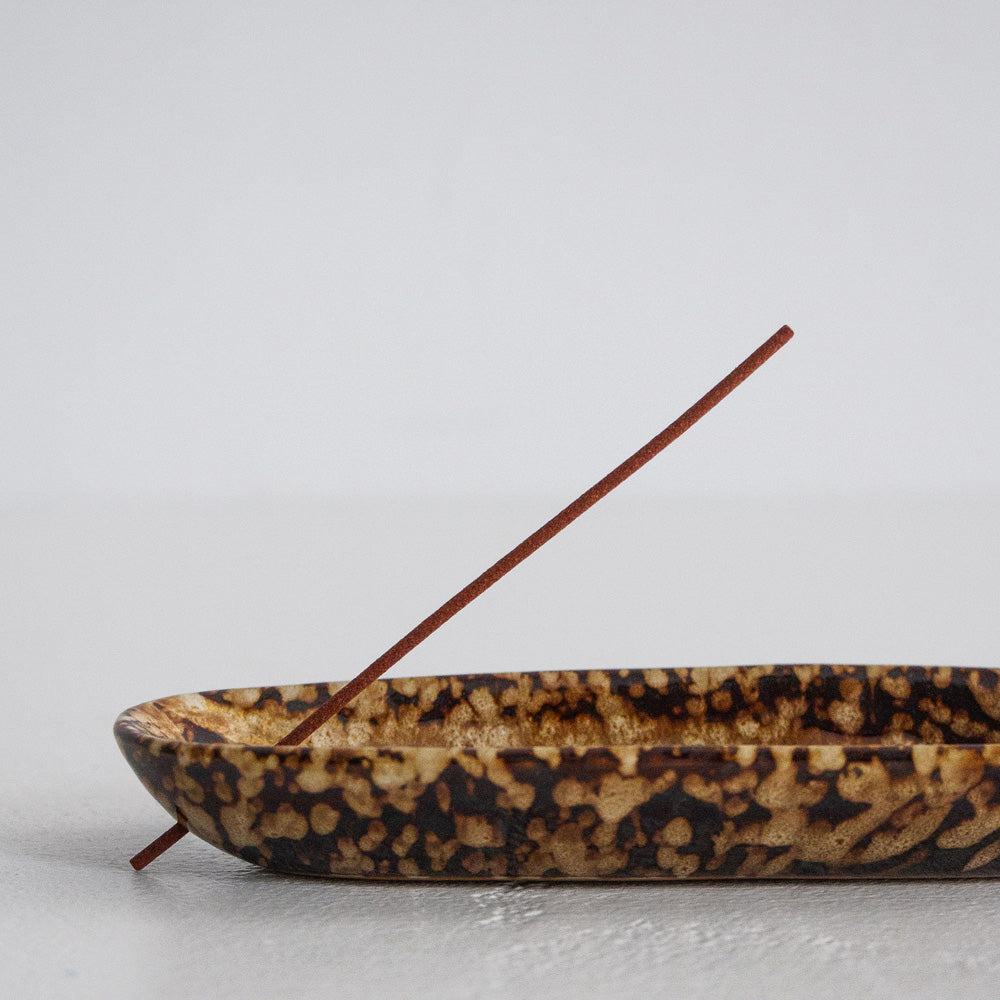 Ceramic Incense Holder - Chocolate