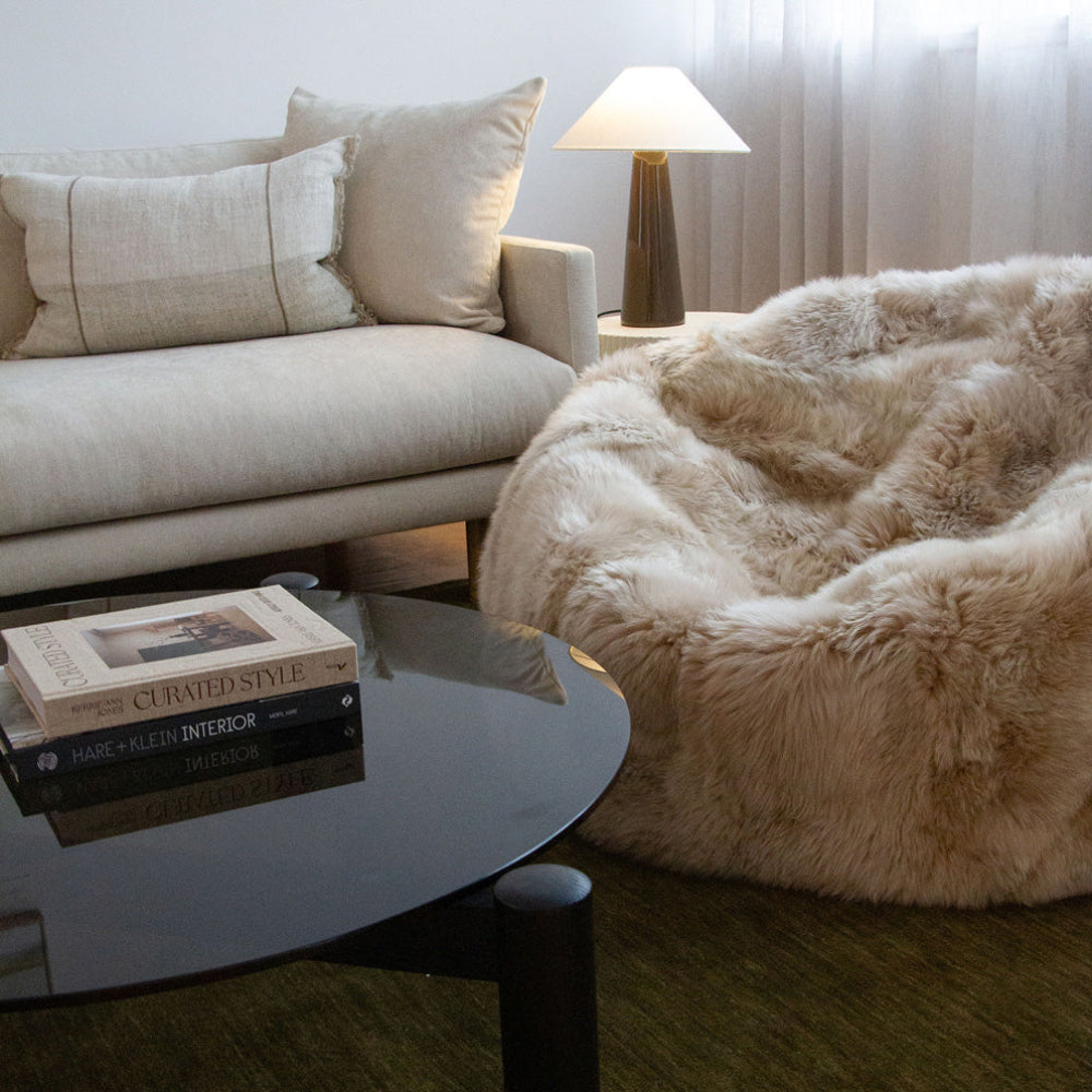 New Zealand Wool Sheepskin Beanbag - Nappa