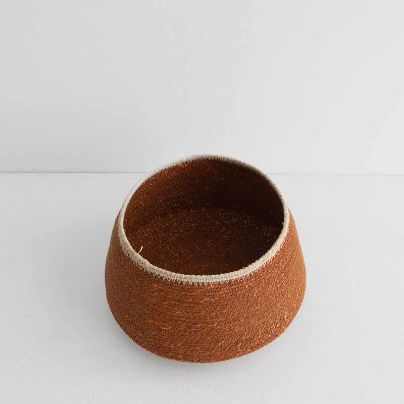 Sfera Basket, Small - Toffee/Natural