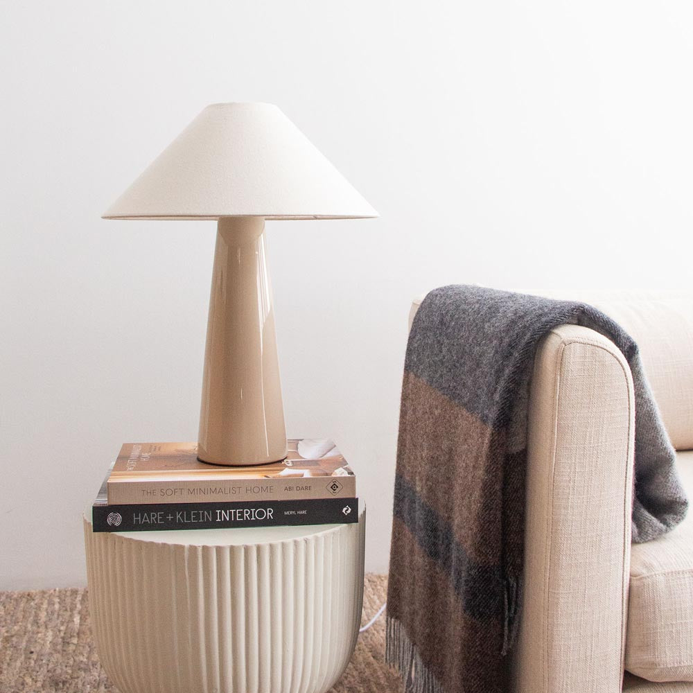 Taper Table Lamp - Taupe