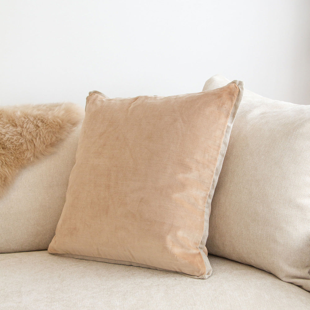 Francesca Velvet Cushion - Copper