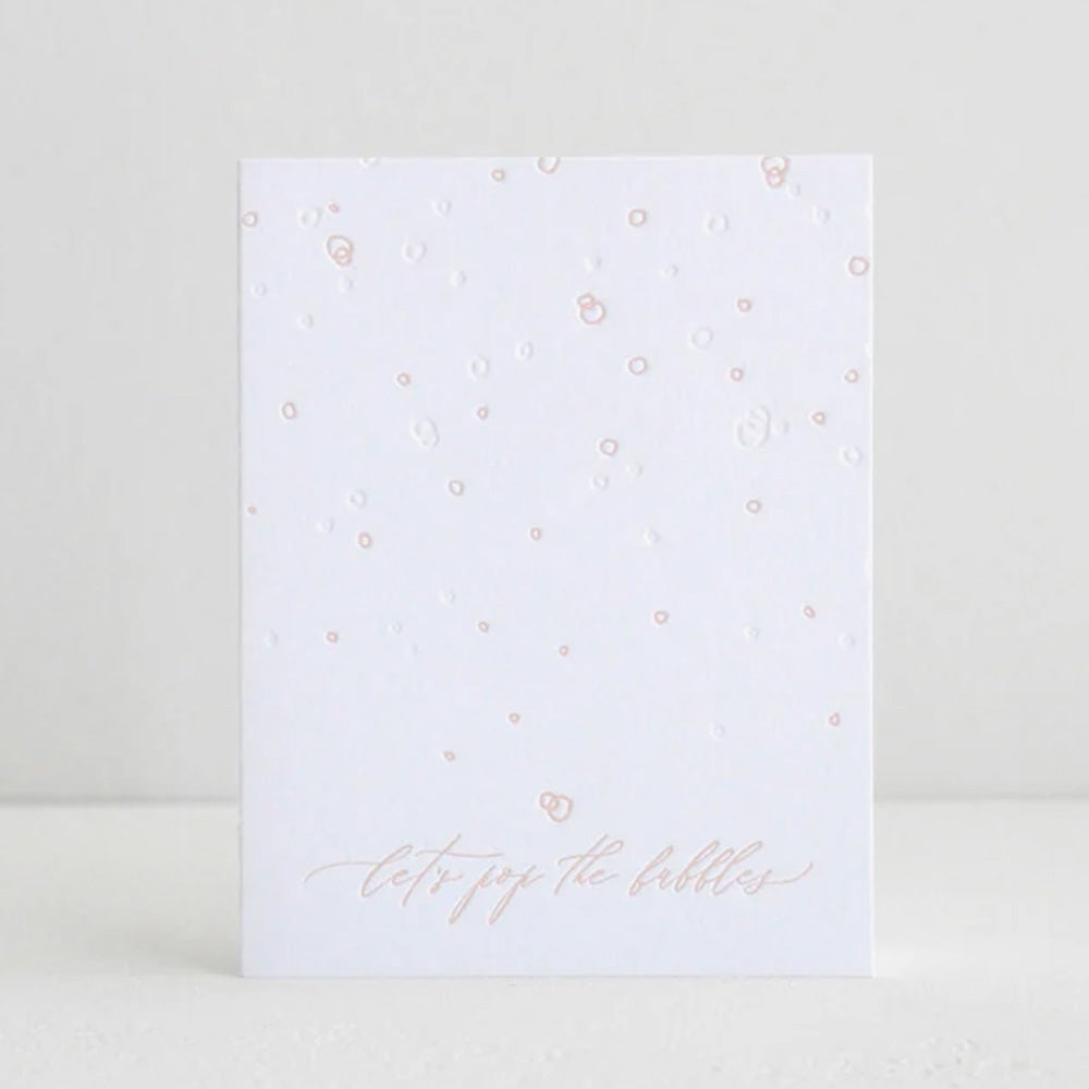 Let's Pop The Bubbles - Greeting Card