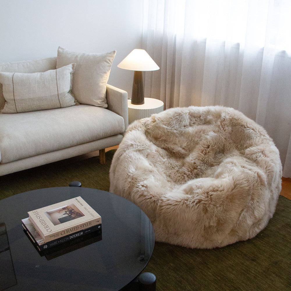 New Zealand Wool Sheepskin Beanbag - Nappa