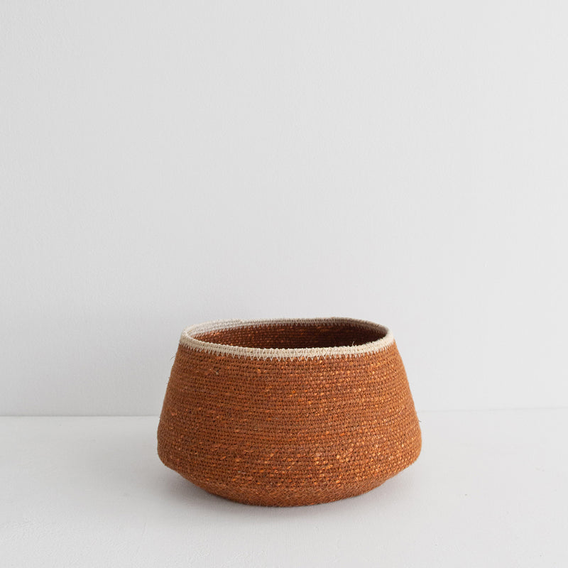 Sfera Basket, Small - Toffee/Natural