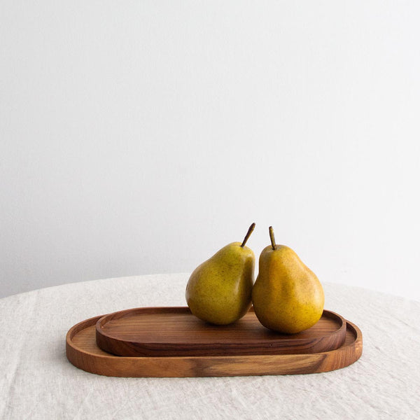 Tamaz Oval Serving Dish, Large - Teak