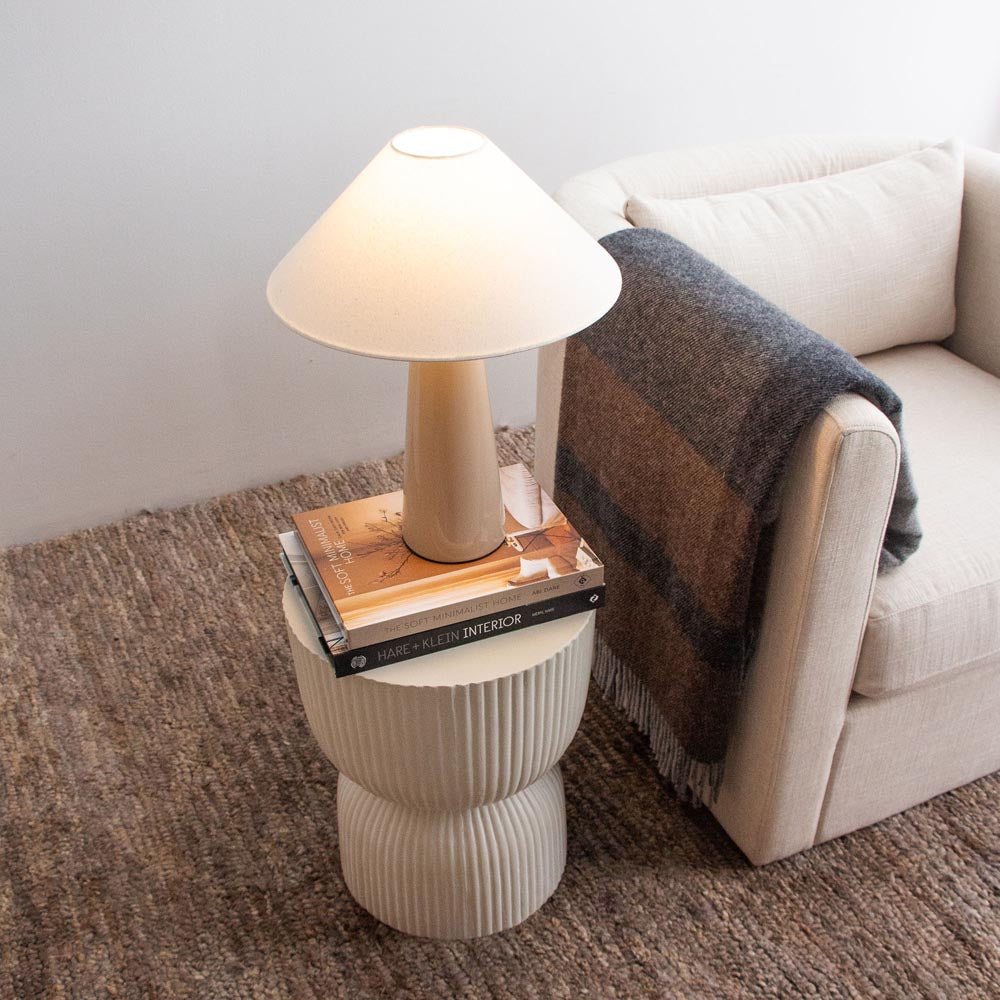Taper Table Lamp - Taupe