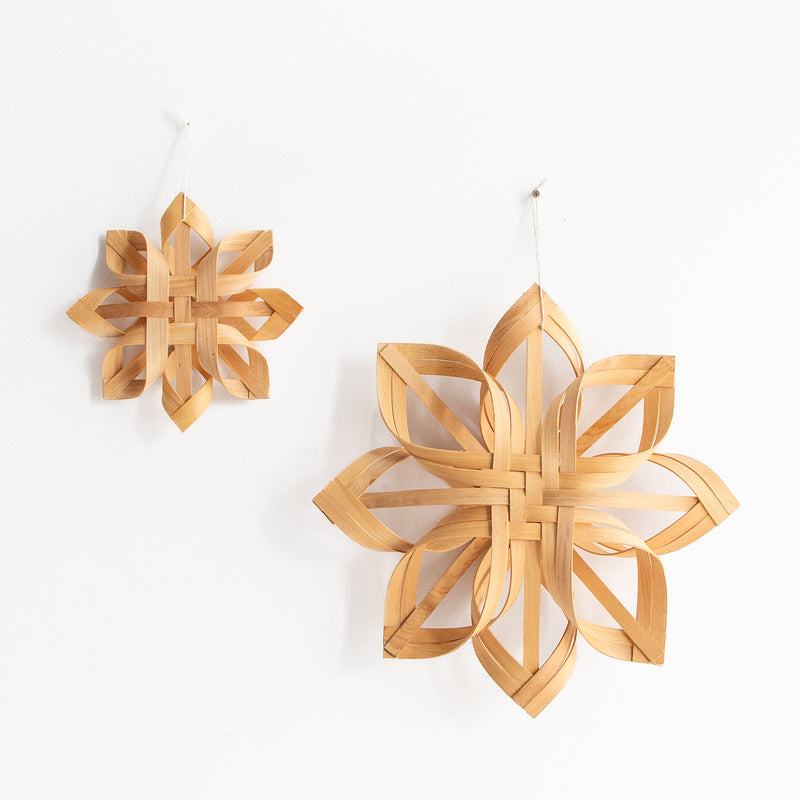 Woven Wooden Snowflake - Large