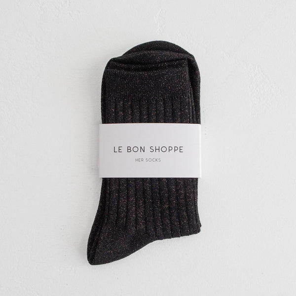 Her Socks Lurex - Copper Back