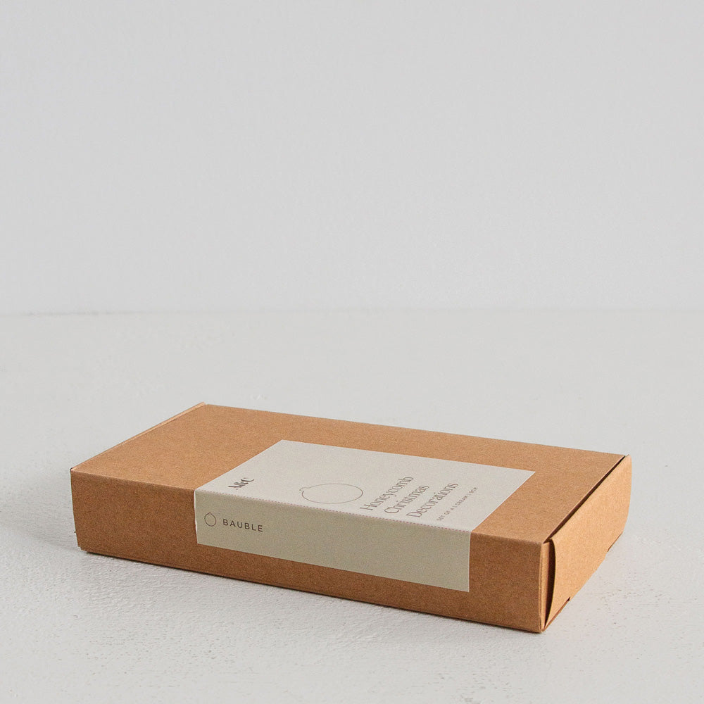 Christmas Decorations Bauble Set of 4 - Cream