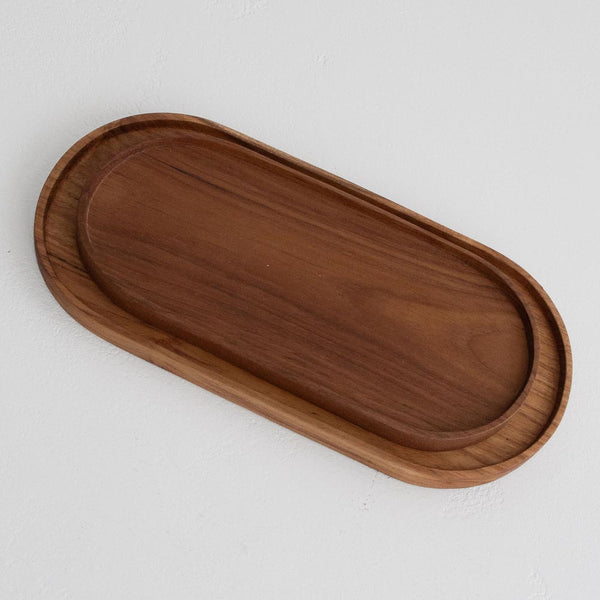 Tamaz Oval Serving Dish, Large - Teak